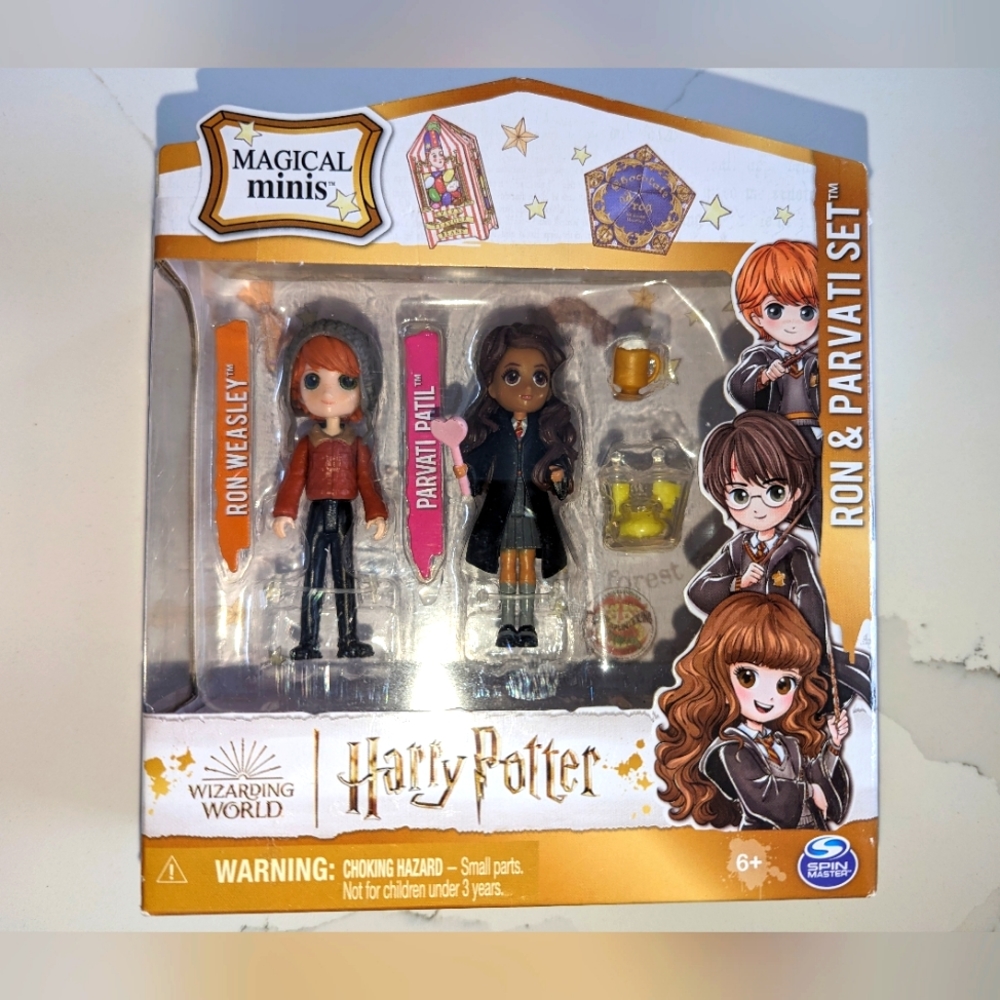 Harry potter magical Mini Ron and Parvati set Brand New